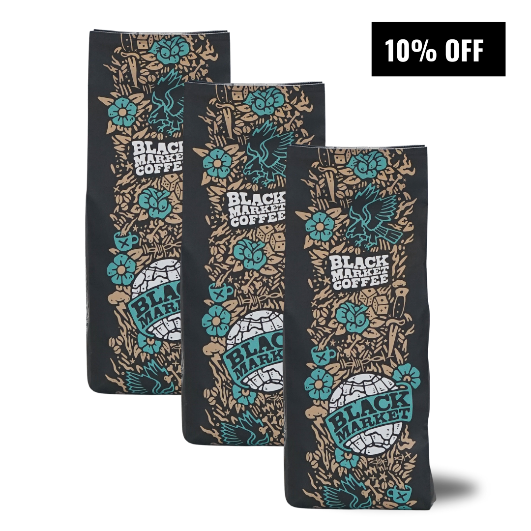 1kg option for our pre paid coffee subscription by Black Market Coffee