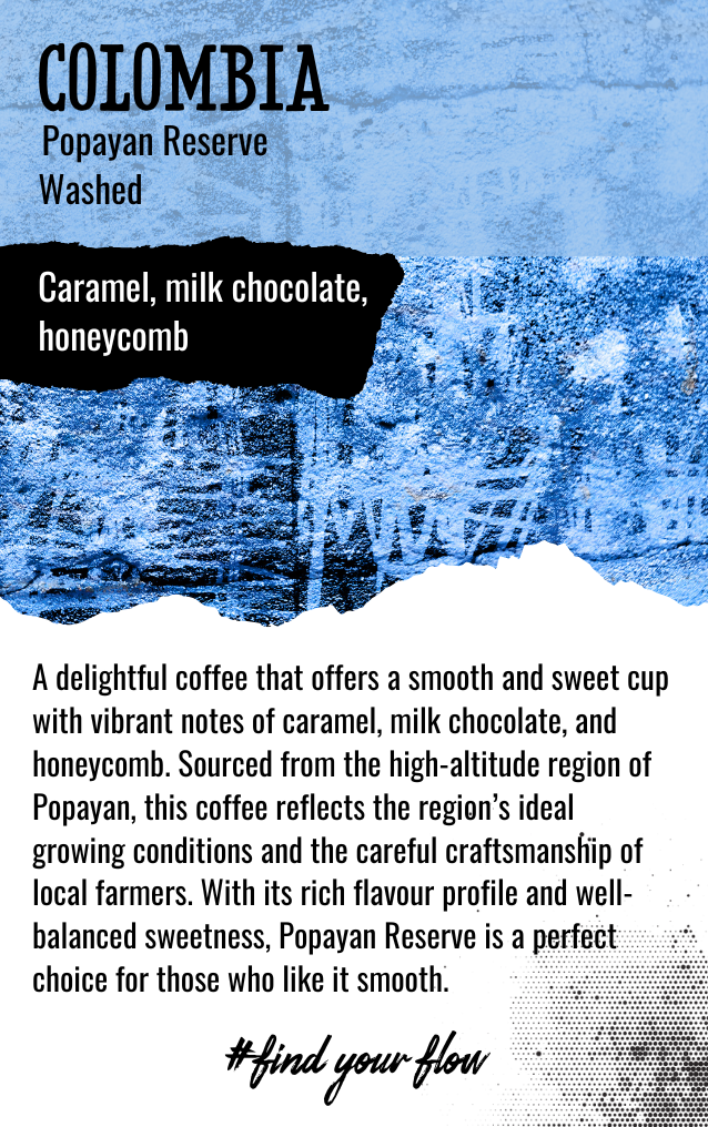 Coffee Card for Colombia Single Origin Black Market Coffee