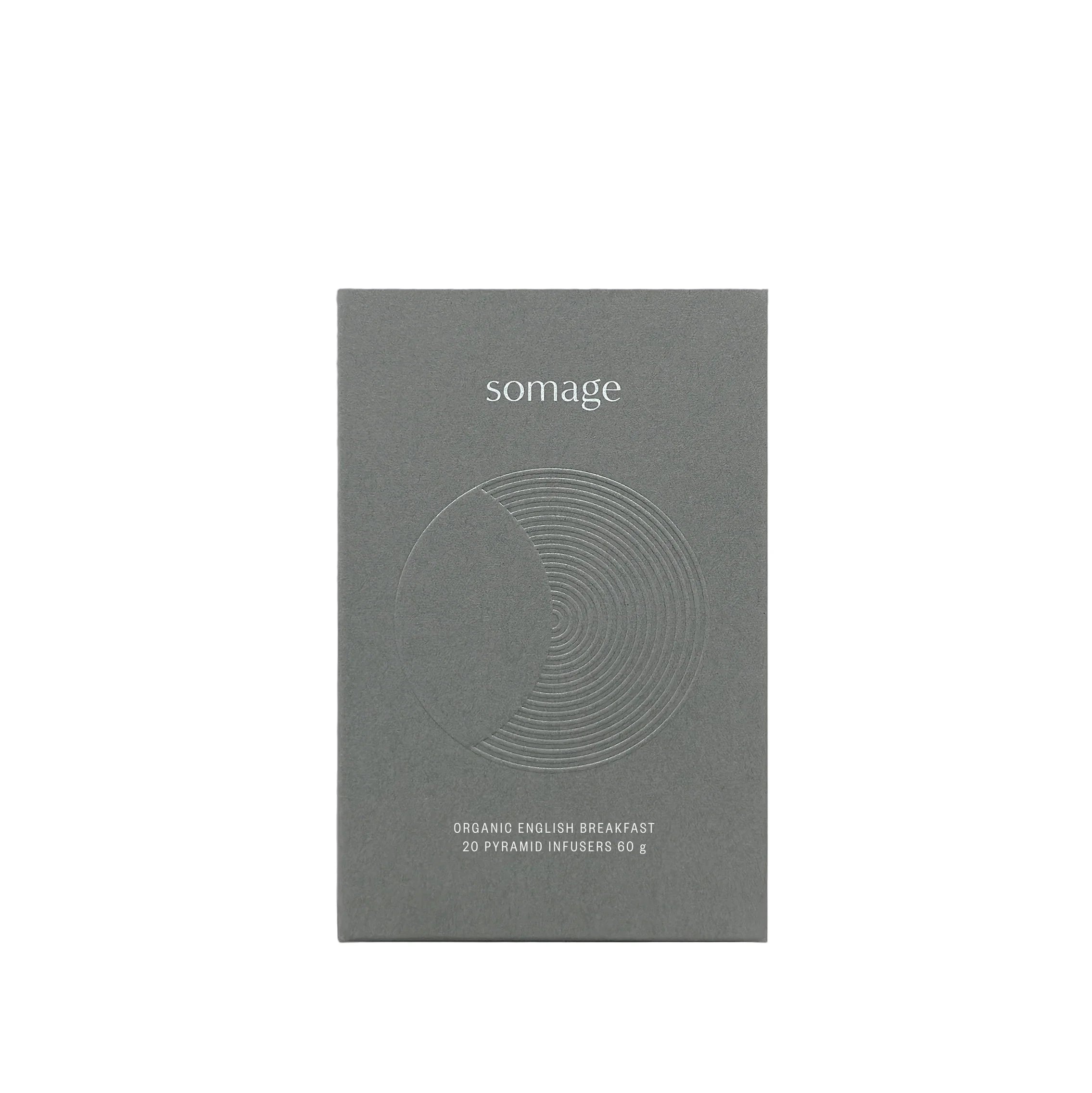 Somage english breakfast pyramid infuser tea bags organic