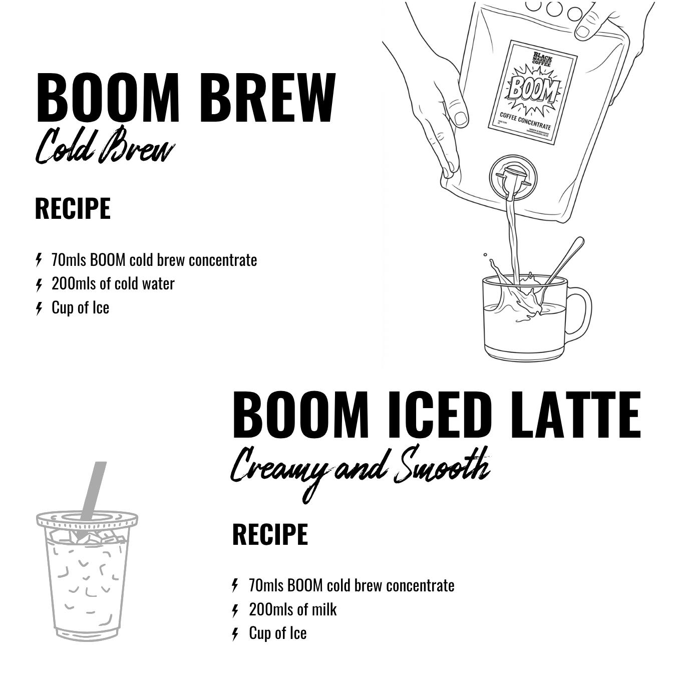 BOOM Cold Brew Coffee Concentrate 2L