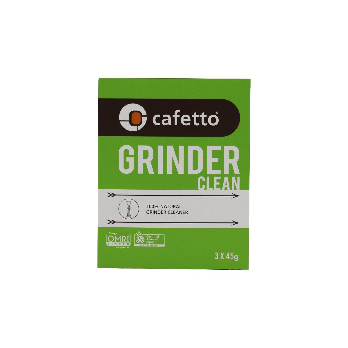 Cafetto Grinder Clean packaging on a white background