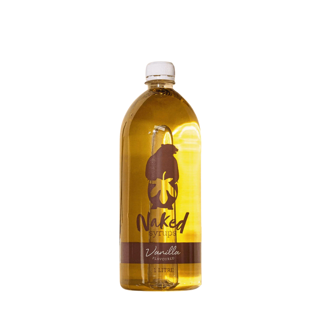 Naked Syrups Vanilla 1L - Natural Vegan Coffee Syrup | BlackMarket Coffee