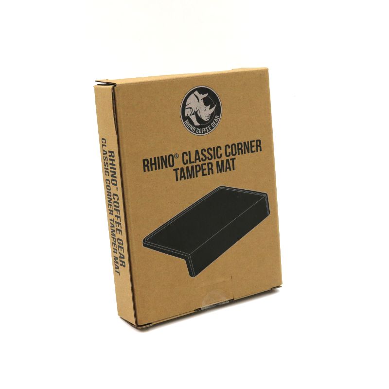 Rhino Corner Tamper Mat - silicone espresso tamping mat for protecting bench surfaces